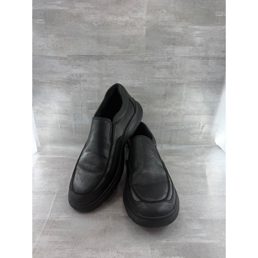 Born Men BM0019703 Black Leather Slip On Loafers Shoes Size 9M